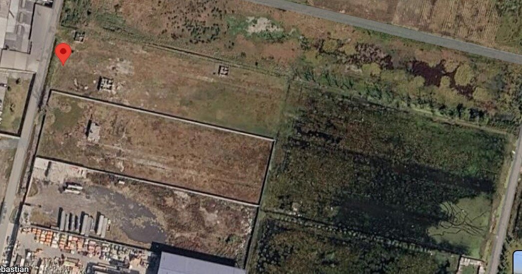 Vista aérea de la parcela